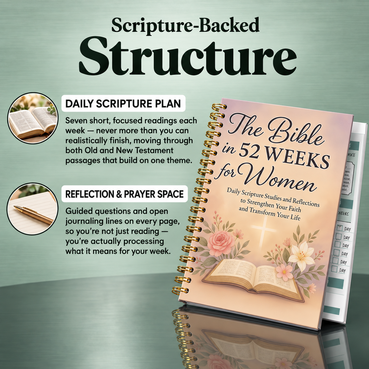 Grace & Grow: A 52-Week Journey of Scripture, Reflection, and Growth