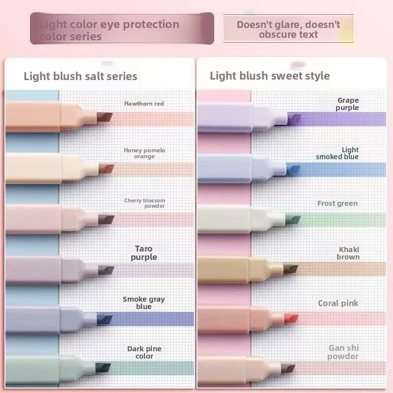 Morandi Color Highlighter Pens