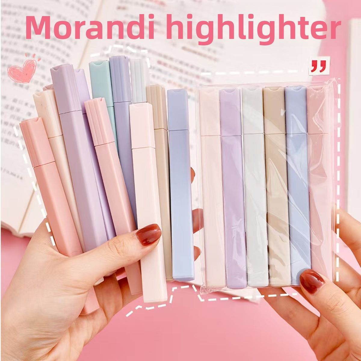 Morandi Color Highlighter Pens